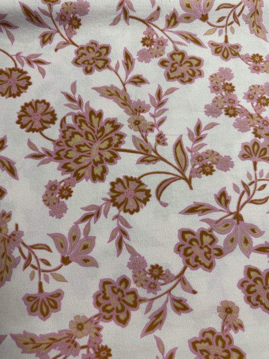 Fleur rose/ocre
