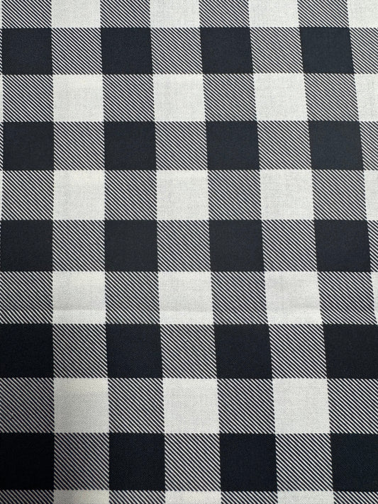Gros carreau blanc/noir