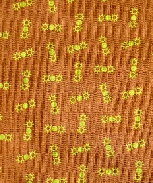 Soleil fond ocre